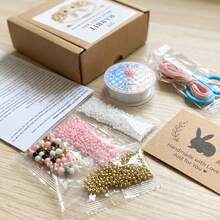 1 Set 3D Beaded Animal DIY Handmade Kit, Colorful Beads Jewelry Making Set With Bracelet Cord, Handmade Animal Pendant Bracelet Accessories, Suitable For Creative DIY Projects, Personalized Jewelry And Unique Gifts - Set - View 2