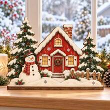 Christmas Series Wooden Ornaments Decor Santa Claus Christmas Tree Snowman Christmas Limited Edition - B - View 3