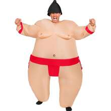 Unisex Inflatable Sumo Costumes Are The Top Choice For Annual Meetings, Parties, And Holiday Celebrations. - Black - View 6
