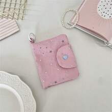 1pc Star Sequin ID Card Holder Coin Purse Zipper Card Sleeve For ID Student Card Birthday Gift Travel Accessory Christmas New Year Gift - Multicolor - View 13