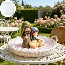3D Holy Family Nativity Theme Mold With Sheep Pattern, Suitable For ...