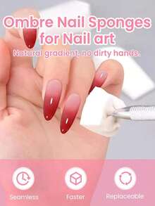 Multi-Layer Nail Art Sponge Set, Including A Grabbing Pen, Nail Tapping Sponge, Suitable For Multi-Layer Nail Art Styling, Nail Tools, And Nail Tool Accessories. Suitable For Daily Use And Use In Nail Salons. - Multicolor - View 2