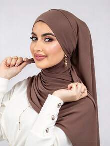 1pc Tie-Up Quick-Wear Knitted Headscarf, Soft & Breathable, Anti-Pilling, Tie-Up Design, Comfortable & Versatile, Suitable For Daily Wear, All Seasons - Multicolor - View 19