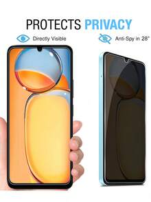 3Pcs Privacy Tempered Glass Film Phone Screen Protector,Anti Peeping Full Coverage Anti Spy Anti Scratch Shockproof No Bubble Easy Apply Anti Spy Protective Film Compatible With Xiaomi 17T 15T Pro 17c 15c 14c A7 A5 A4 Note 14 13 4G 5G - Clear - View 5