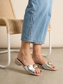 Women Heeled Sandals - Black - View 3