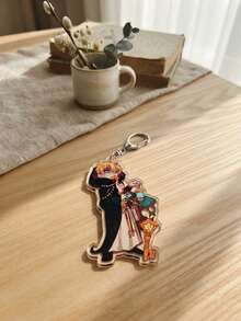 1pc/6pcs Chibi Aesthetic Anime Acrylic Keychains, Popular 2D Fantasy Anime "Toilet-Bound Hanako-Kun" Cute Q-Version Art Series Irregular Pattern Pendant, Backpack And Car Key Decoration, Gift For Toilet-Bound Hanako-Kun Fans, Q-Version 2D Aesthetic And Anime Fan Merchandise Lovers - Multicolor - View 11