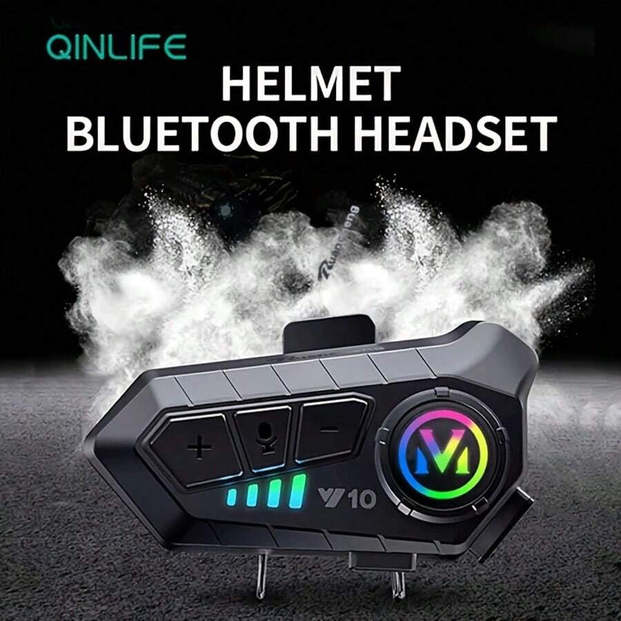 Y10 Bluetooth Motorcycle Helmet Headset Wireless Audio Player IP66 Waterproof 400mAh Long Standby - Y10-hard-1 - View 1