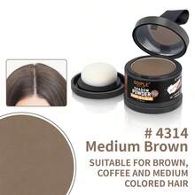 GOIPLE 0.18oz/5g Hairline Powder Waterproof Instant Coverage For Bald Spots, Forehead, Filling Sparse Areas, Hairline Shadow Powder, Includes Mini Mirror, Sponge Puff - Gold - View 21
