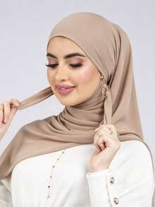 1pc Tie-Up Quick-Wear Knitted Headscarf, Soft & Breathable, Anti-Pilling, Tie-Up Design, Comfortable & Versatile, Suitable For Daily Wear, All Seasons - Multicolor - View 9