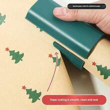 1-Piece Wrapping Paper Cutter, Holiday Party Cutting Tool, Paper Cutting Slider Tool Set, Valentine's Day Gift Wrapping Cutting Supplies, Suitable Fg Paper Cutting Tool - Multicolor - View 6
