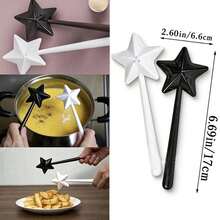 1pc Magic Wand Shaped Salt And Pepper Shaker, Colorful Magic Wand Design, Cute Salt And Pepper Shaker, Cute Kitchen Gift, Salt And Pepper Shaker, Fun Gift, Funny Gift, Cute Kitchen Gadget - Multicolor - View 2