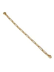 3/1pc 18K Gold Plated Stainless Steel Delicate Chain Extender, Necklace Extender, Women's Paperclip Chain Bracelet Extender, Women's Anklet, Waterproof Hypoallergenic Extender Chain, 2/4/6 Inch Set - Paperclip Extension Chain - View 15