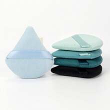 5/10/20/30/50/100pcs Velvet Makeup Sponge Puff, Triangle Shaped, Made Of Ultra Soft Velvet Material, Suitable For Contouring, Eye Area And Corners, Suitable For All Skin Types - Multicolor - View 6
