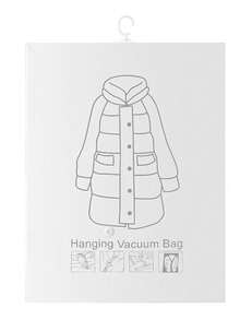 Extra Large Hanging Vacuum Compression Storage Bag, Can Hold 10 Pieces Of Clothing, Thickened Long Design, Clothing Protection Space-Saving, Closet Hanging Storage, No Electricity Needed - Multicolor - View 12