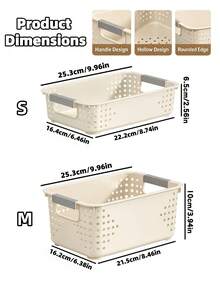 1pc Storage Basket, Sundries Storage Bin, Multi-Functional Storage Box, Large Capacity Organizer - View 10