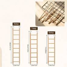 Natural Wood Bird Ladder, Bird Cage Ladder, Suitable For Small Parrots, Hanging Bird Ladder, Bird Cage Accessories, Pet Climbing Accessories, Suitable For Parrots - Style A - View 10