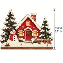 Christmas Series Wooden Ornaments Decor Santa Claus Christmas Tree Snowman Christmas Limited Edition - B - View 7