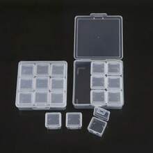 Transparent Nail Art Storage Box With Lid, Detachable & Assemblable Desktop Organizer, Portable Plastic Compartment Storage Box For Nail Rhinestones, Jewelry And Small Accessories - Clear - View 6