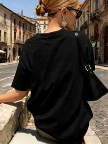 Women T-Shirts - Black - View 3