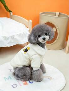 1pc Pet Winter Coat, Fleece Lined Windproof Dog Jacket With Secure Buttons, Warm Pet Outfit For Small Medium Dogs And Cats, Sizes XS-XL - Multicolor - View 19