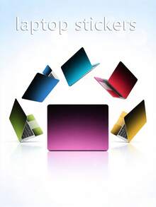 15-15.6 Inch Colorful Gradient Laptop Skin, 2pcs Anti-Scratch Protective Sticker Film, Suitable For Back To School, Office And Study (38x27cm) - View 7