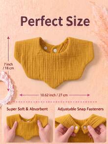 6PCS Girls Cute Candy Color Baby Bibs, Soft Skin-Friendly Princess Baby Drool Bibs Set, Suitable For Daily Use In All Seasons - Multicolor - View 7