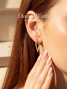 1 Pair Unique Women Stud Earrings Minimalist Distinctive Ear Jewelry Gift Suitable For Girls Daily Wear & Date Decoration - Style 1 - View 5