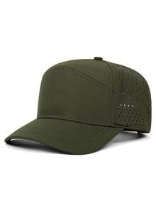 1pc Fashion Solid Color Baseball Hat Street Hip Hop Skateboarding Hat Outdoor Adjustable Decorative Hat Leisure Sunshade Hat Unisex Drip Hole Mesh Hat - Drip Hole - View 16