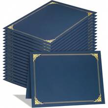 20/10 Gold Foil Certificate Folders, Elegant Diploma Folders, Suitable For 8.5x11 Inch Stationery Size Awards, Office And Academic Use - Multicolor - View 10