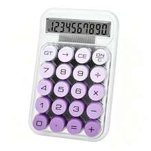 1pc Transparent Dopamine Calculator - Large Screen Display, Clear Input With Power/CE Key, Durable Minimalist Design, Battery Not Included (Requires AAA Battery), Essential For Home Use And Back To School Season, Solar Powered Dual Power, Father's Day Gift, (Gift Packaging Included Based On Style) - View 14