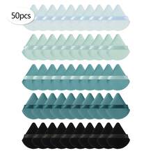 5/10/20/30/50/100pcs Velvet Makeup Sponge Puff, Triangle Shaped, Made Of Ultra Soft Velvet Material, Suitable For Contouring, Eye Area And Corners, Suitable For All Skin Types - Multicolor - View 7