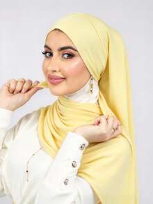 1pc Tie-Up Quick-Wear Knitted Headscarf, Soft & Breathable, Anti-Pilling, Tie-Up Design, Comfortable & Versatile, Suitable For Daily Wear, All Seasons - Multicolor - View 14