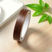 1 Roll 10m Self-Adhesive Wood Grain Edge Trim Tape, Peel And Stick Furniture Edge Decor Strip, Suitable For Cabinet, Table, Chair, Wardrobe Repair And Renovation, Waterproof PVC Decorative Edge - Multiple Styles - View 1