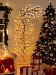 1pc Flexible Willow Branch Light, Fairy Branch Light, LED Vine Light, Branch Light, 48/72/96 LED Beads, 8 Flashing Modes - USB Powered, Indoor Holiday Atmosphere Decoration, Suitable For Bedroom, Living Room, Wall, Party, Birthday, Holiday, Valentine's Day, Christmas, Willow Branch Light, Sparkling Vine Light, Romantic Home Decor, Christmas Decoration - A - View 4