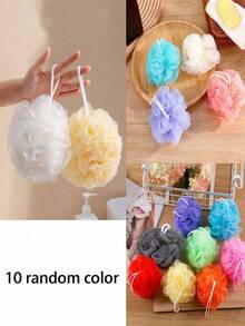 عبوة 10/5/2/1 قطعة إسفنجة حمام فاخرة فائقة النعومة كبيرة الحجم غير متفككة، كرة حمام لفرك الظهر، إسفنجة حمام ماصة، مناسبة للاستخدام في الحمام - كرة استحمام - مشاهدة 12