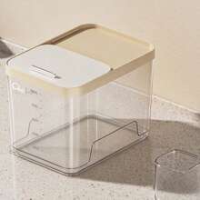 Transparent Airtight Pet Food Storage Container, Dust-Proof And Moisture-Proof With Lid Dog And Cat Food Storage Bin, Kitchen Pet Snack Organizer Box, Pet Feeding Area Storage And Organization - 3L - View 9