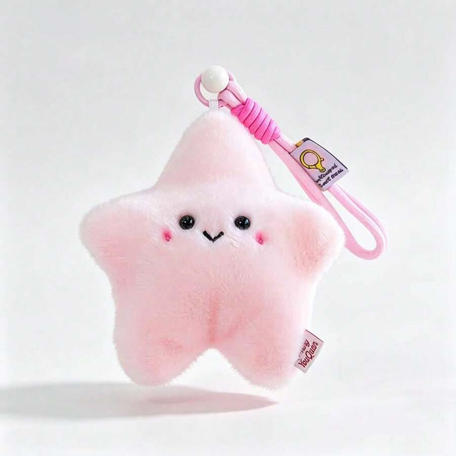 DYLANWELL Kids Plush Pendants - Ocean Family - Pink Starfish [Keychain] - View 1