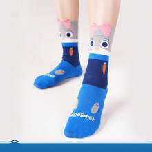 Disney Official Licensed Zootopia Cartoon Crew Socks, Women Cute Judy Nick Sloth Mid-Calf Cotton Socks - Style Random - View 9
