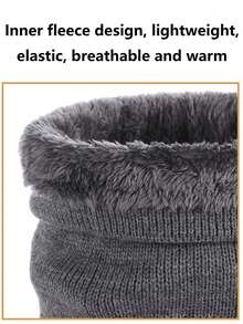 1pc Thickened Neck Warmer For Men And Women, Autumn/Winter Warm & Cold-Proof, Multifunctional Neck Gaiter Face Mask For Cycling, Neck Protection, Outdoor Leisure Sports - Multicolor - View 5