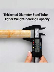 1pc Marble Pattern Telescopic Rod, Extra Long Stainless Steel Tension Shower Curtain Rod, No Drill Installation, Curtain Rod, Closet Hanging Rod, Clothes Drying Rod, Hanging Rod, Support Rack, Kitchen Utensil Storage Rod, Tension Rod, Spatula Hanging Rod, Spoon Hanging Rod, Cutting Board Hanging Rod, Kitchen Towel Hanging Rod, Whisk Hanging Rod - Multicolor - View 6
