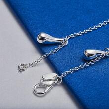 1pc 925 Silver-Plated Exquisite Polished Teardrop Bracelet – Fashionable Jewelry Accessory For Women For Weddings And Parties - Silver - View 5