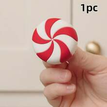 Red Mint Decorative Knob Cover, Suitable For Christmas Holiday, Kitchen Decor, Cabinet Decor, Christmas Door Handle Protector - Multicolor - View 9
