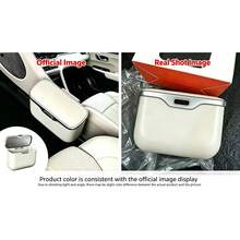 Multifunctional Car Trash Can, Ultra-Fine Fiber Leather, ABS Material, Non-Deforming, Suitable For 99% Of Car Models, Dry And Wet Use, Space-Saving, Non-Destructive Installation, Automatic Storage, Travel Essential, Minimalist Trash Can - Multicolor - View 10