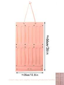 1pc Pink Hanging Bow Hair Accessory Storage Bag, Felt Multi-Layer Wall-Mounted Hair Accessory Organizer With Headband Section, Hair Clip Bow Display Rack, Fits Cabinet Door Bedroom Vanity, Space-Saving Home Accessory - Multicolor - View 15