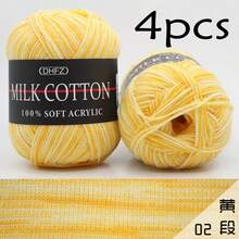 4pcs/200g Luxury Gradient Dyed Thick Colorful Yarn, Soft And Comfortable Texture. Suitable For Hand Knitting And Crochet: Sweaters, Scarves, Coats, Shawls, Hats, Socks DIY And Other Handmade Crafts, Multiple Rich Colors Available. - LOMA - View 17