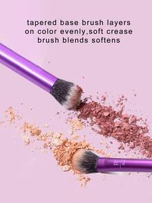 Real Techniques Eye Shade & Blend Makeup Brush Duet, For Eyeshadow & Liner, Makeup Tools For Shaping & Grooming Brows, Defined Makeup Look, Vegan &, 2 Count - Hot Pink - View 4