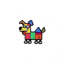 Cartoon Graffiti Animal Enamel Brooch, Cute Dog Cat Monkey Elephant Rooster Lapel Pin, Colorful Patchwork Badge For Backpack Jacket Hat, Lovely Gift - Multicolor - View 16