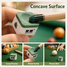 Zhi Yue Square Neutral Billiard Chalk, Non-Slip Pool Cue Tip Chalk - Green - View 4
