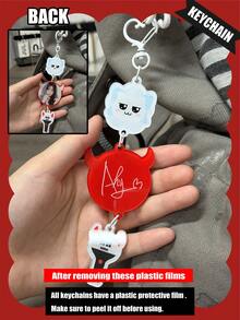 K-Pop Keychain, 2D Acrylic Keychain, RUKA, ASA, AHY, RORA, Bag/Car Keychain Decoration, Celebrity Idol Support Merchandise, Suitable For Family, Friends, Fans - BM-double-sided Different Design - View 6