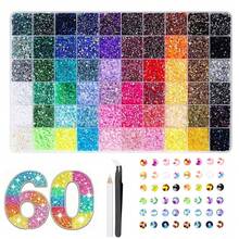 24 Colors AB Resin Flat Back Rhinestones Set With Dotting Pen And Tweezers, Acrylic Jelly Rhinestones For DIY Clothing, Mug, Phone, Crafts, Arts And Handicrafts, Diamond Painting Set, Diamond Painting DIY - DIY Rhinestones - View 10